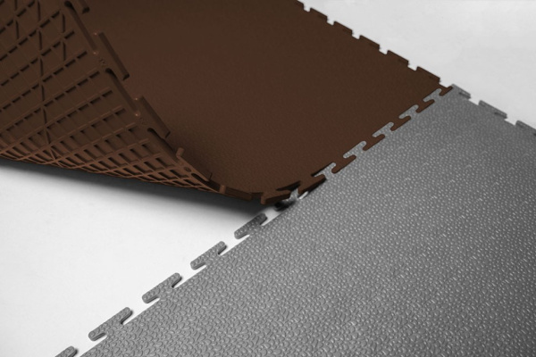 Плитка ПВХ Standart Terra, 500*500, коричневый – фото