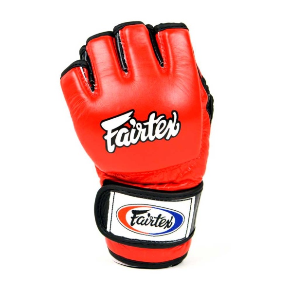 Перчатки для ММА и боевого самбо Fairtex FGV13, для соревнований, красный – фото