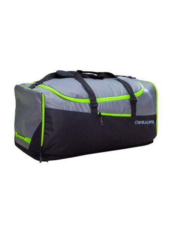 Сумка спортивная для экипировки / мотосумка Enduro Cargo, серый / чёрный / салатовый