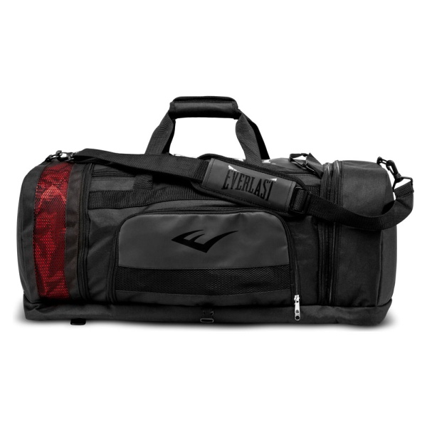 Сумка спортивная + рюкзак 2 в 1 Everlast Contender, чёрный – фото