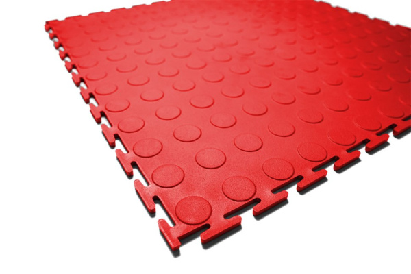 Плитка ПВХ Standart Prom, 5 мм, 500*500, красный