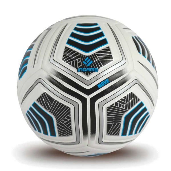 Мяч футбольный INGAME Move, №5, синий – фото