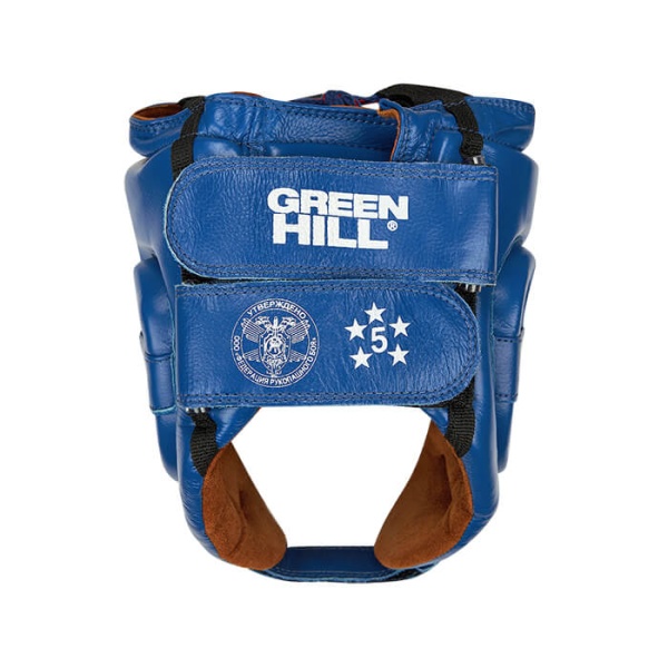 Шлем для рукопашного боя Green Hill FIVE STAR Approved OFRB HGF-4013, для соревнований, синий – фото