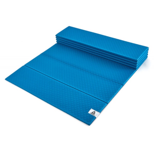 Складной коврик для йоги Reebok RAYG-11050BL, 6 мм, синий – фото