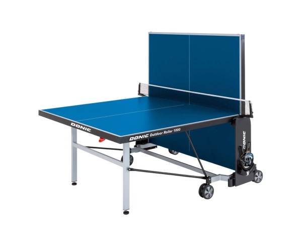 Теннисный стол DONIC OUTDOOR ROLLER 1000, складной, синий – фото