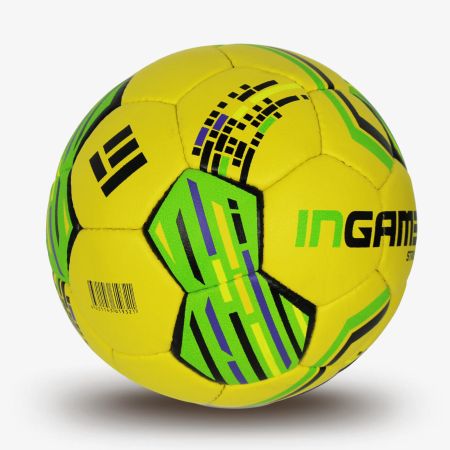 Мяч футбольный INGAME STRIKE IFB-127, №5, жёлто-зелёный – фото