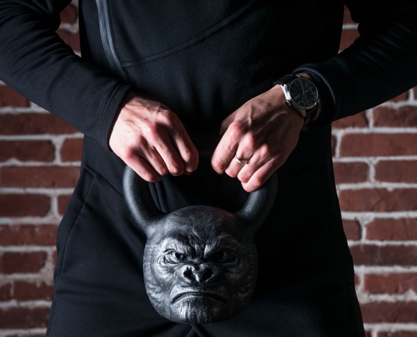 Гиря дизайнерская IRON HEAD «Горилла», 24 кг, чугун – фото