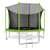 ARLAND Батут 12FT с внутренней страховочной сеткой и лестницей (Light green) – фото