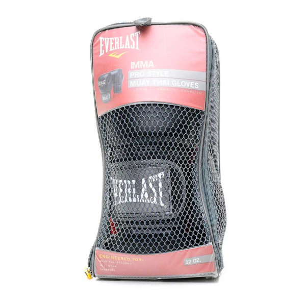 Перчатки для ММА Everlast Pro Style Muay Thai, тренировочные, чёрный – фото