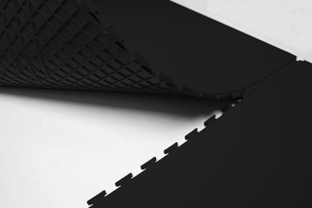 Плитка ПВХ Standart Profi, 6,5 мм, 500*500, чёрный