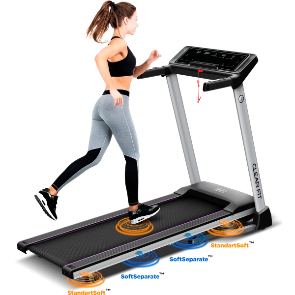 Беговая дорожка Clear Fit CrossPower CT 400 AI, для дома, электрическая, складная – фото