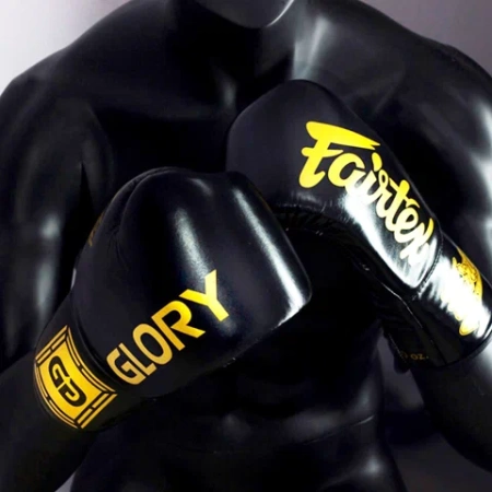 Перчатки для кикбоксинга Fairtex BGLG1 GLORY KICKBOXING, чёрный – фото