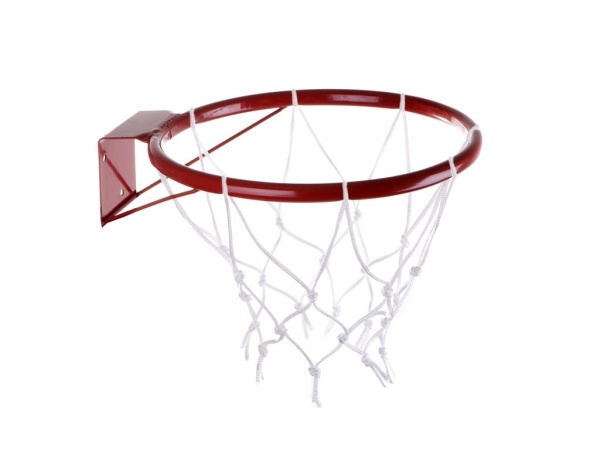 Кольцо баскетбольное, 29.5 см, с сеткой – фото