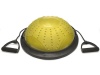 Балансировочная платформа с двумя съёмными эспандерами, массажные шипы, жёлтый – фото