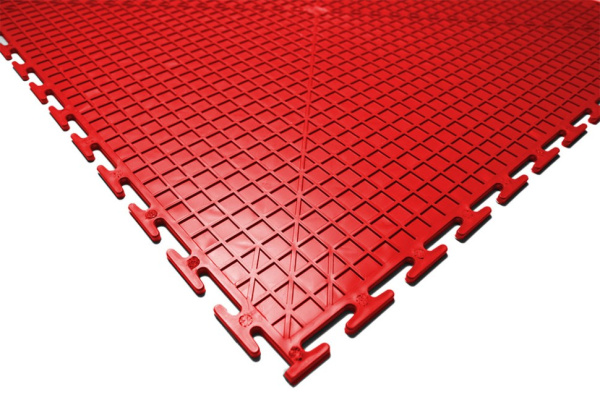 Плитка ПВХ Standart Grain, 4 мм, 500*500, красный