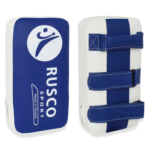 Макивара Rusco Sport 40 x 20 см, две ручки, бело-синий – фото