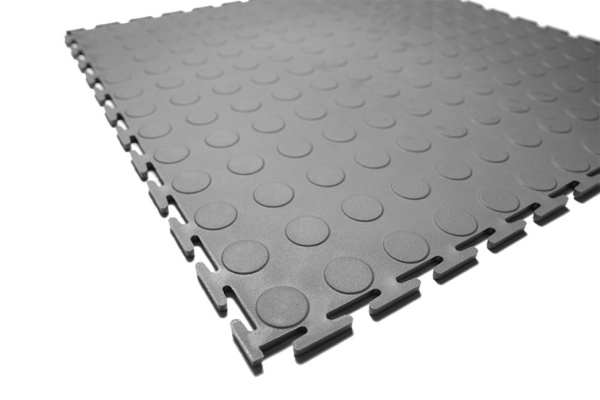 Плитка ПВХ Standart Prom, 5 мм, 500*500, серый