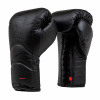 Боксерские перчатки Everlast Elite Pro, на шнуровке, тренировочные, чёрный – фото