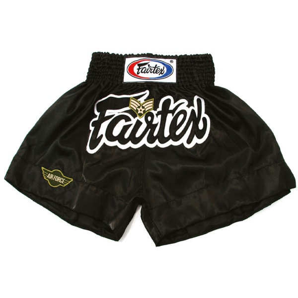 Шорты для тайского бокса Fairtex BS0622 Army Rank Short, чёрный – фото