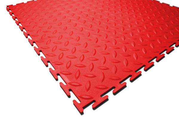 Плитка ПВХ Standart Grain, 4 мм, 500*500, красный