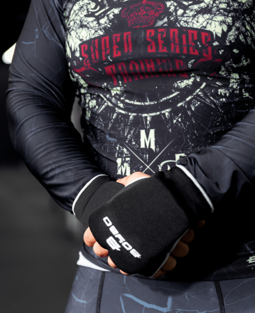 Накладки на руки для каратэ BoyBo BO130, хлопок, чёрный – фото