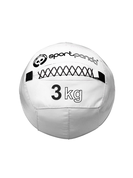 Медбол / медицинбол SportPanda, 3 кг, белый