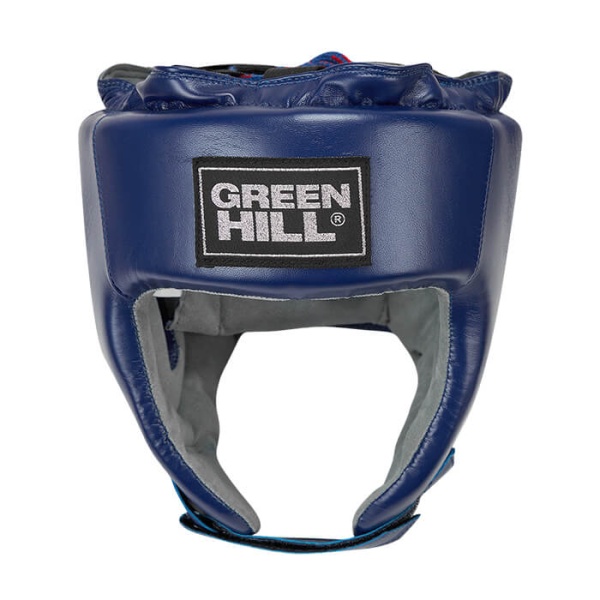 Шлем боксерский Green Hill CHAMPION HGC-10303FBR, для соревнований,синий – фото