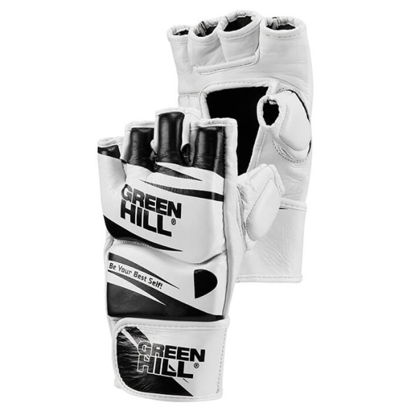 Перчатки для MMA Green Hill MMA-00017, тренировочные, бело-чёрный – фото