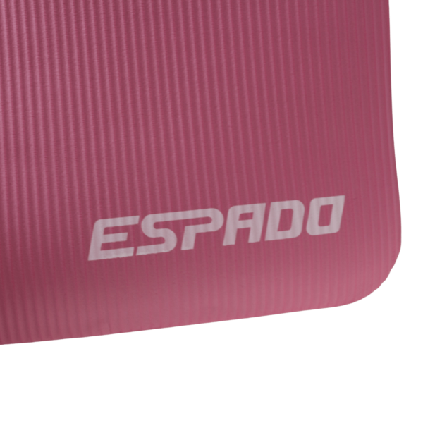 Коврик для йоги и фитнеса ESPADO ES2123 1/10, 10 мм, каучук, розовый – фото