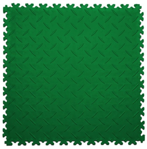 Плитка ПВХ Standart Diamond, 7 мм, 500*500, зелёный