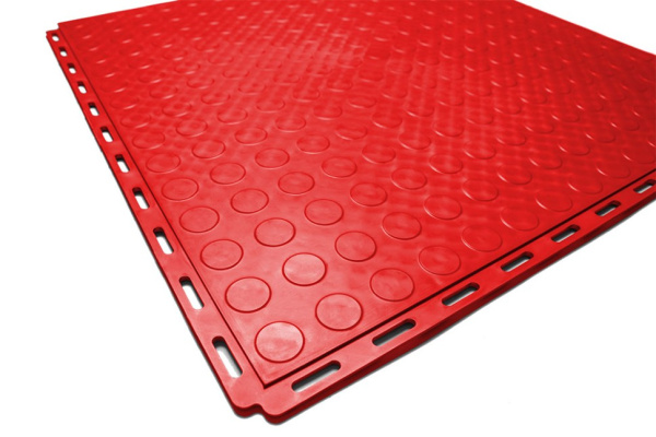 Плитка ПВХ Standart Fix, 6 мм, 500*500, красный