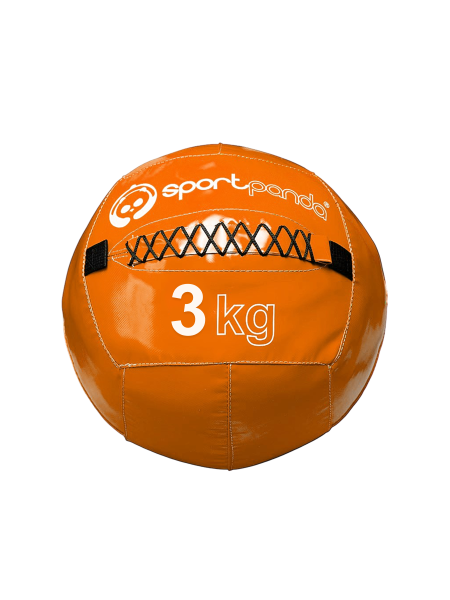 Медбол / медицинбол SportPanda, 3 кг, оранжевый