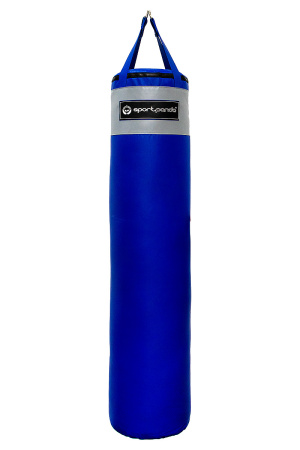 Боксерский мешок SportPanda 120 см, диаметр 40 см, вес 45 кг, синий