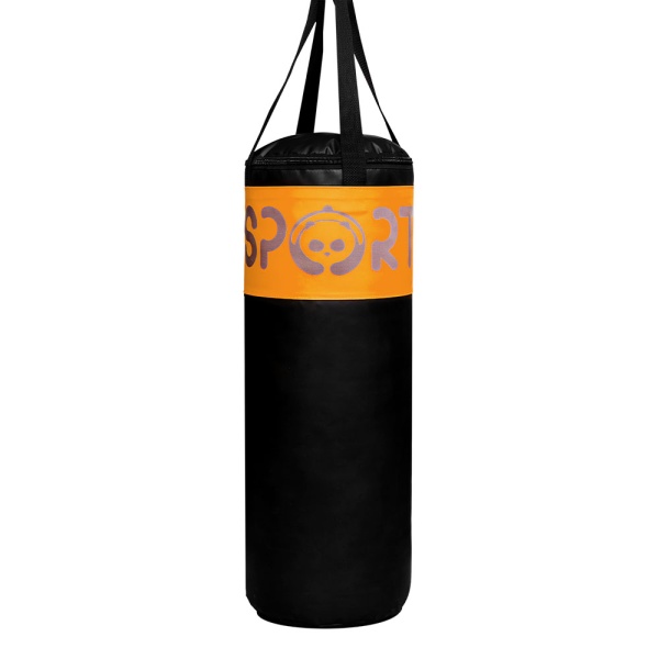 Детский боксерский мешок SportPanda 60 см, диаметр 29 см, 15 кг, оранжевый
