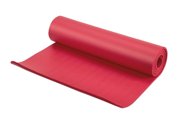 Коврик для фитнеса и йоги Green Hill, 4 мм, каучук, красный – фото