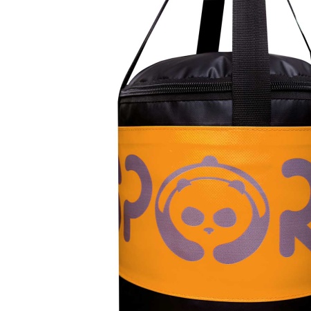 Детский боксерский мешок SportPanda 60 см, диаметр 29 см, 15 кг, оранжевый