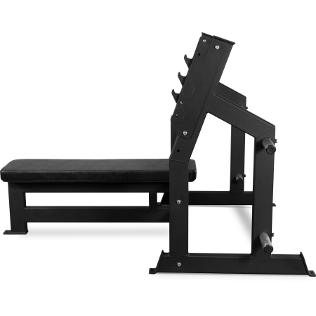 Скамья для жима горизонтальная BRONZE GYM AL-304, профессиональная – фото