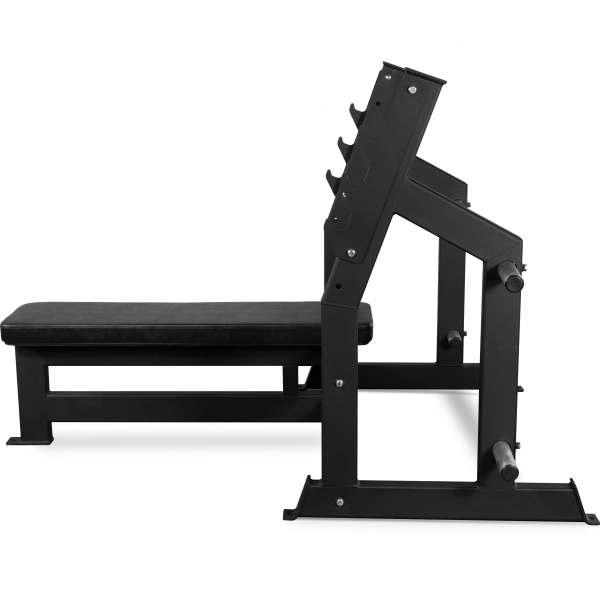 Скамья для жима горизонтальная BRONZE GYM AL-304, профессиональная – фото