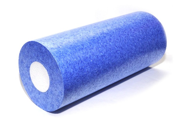 Валик-ролл для йоги и  фитнеса FPOO-31, 33 x 14 см, синий – фото