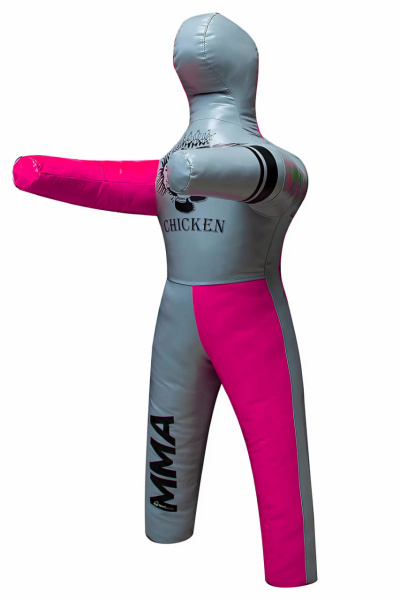 Манекен для борьбы SportPanda 130 см, 12-25 кг, двуногий, розовый