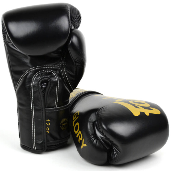 Перчатки для кикбоксинга Fairtex BGVG1 GLORY KICKBOXING, для соревнований, чёрный – фото