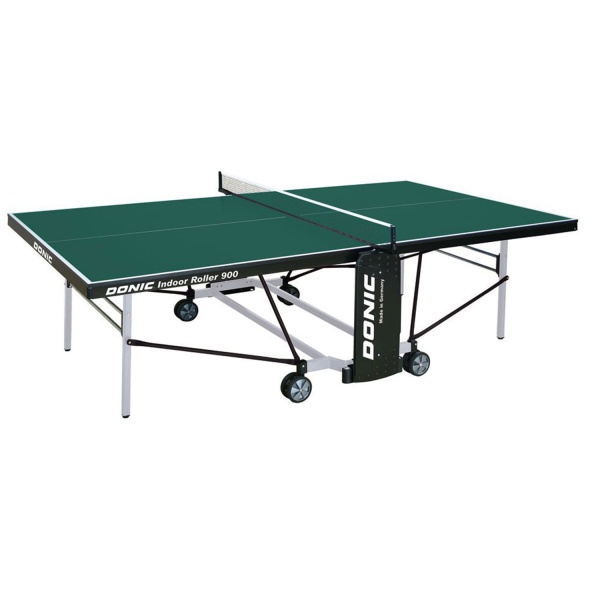 Теннисный стол DONIC INDOOR ROLLER 900, складной, зелёный – фото