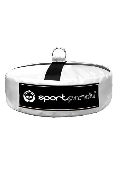 Шайба утяжелитель SportPanda, D-40 см, 20 кг - с наполнителем песок + рез. крошка, белый