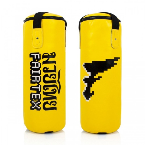  Детский боксерский мешок Fairtex HBK1, 75 см, диаметр 28 см, 10-15 кг, жёлтый