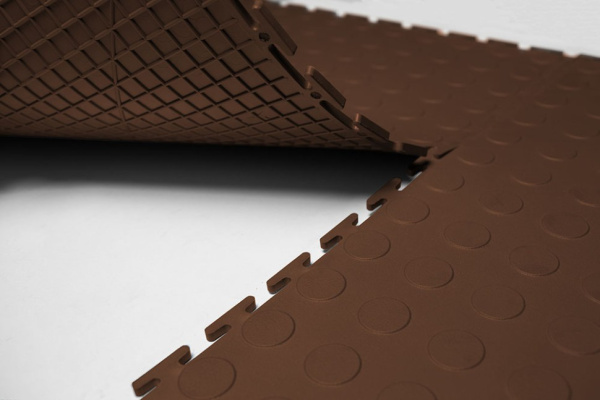 Плитка ПВХ Standart Prom, 5 мм, 500*500, коричневый