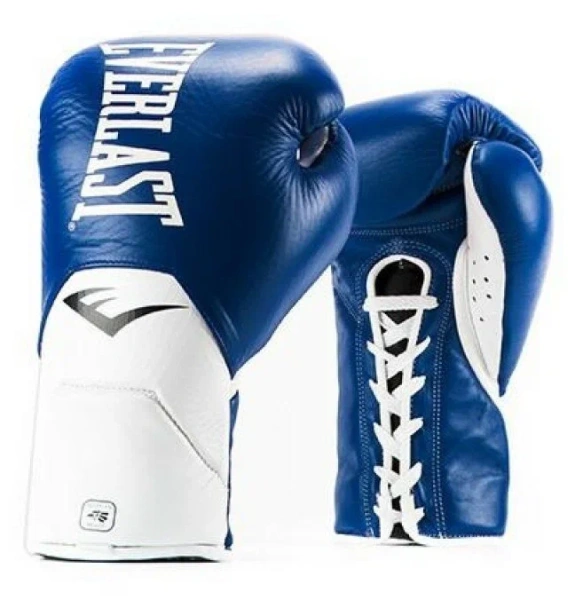 Боксерские перчатки Everlast MX Elite Fight, для соревнований, синий – фото