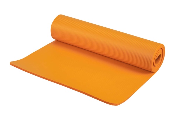 Коврик для фитнеса и йоги Green Hill, 4 мм, каучук, оранжевый – фото