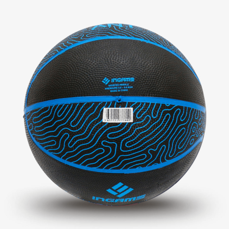 Мяч баскетбольный INGAME Ant №7, чёрно-синий – фото