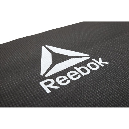Коврик для йоги и фитнеса Reebok Love, 4 мм, чёрный – фото