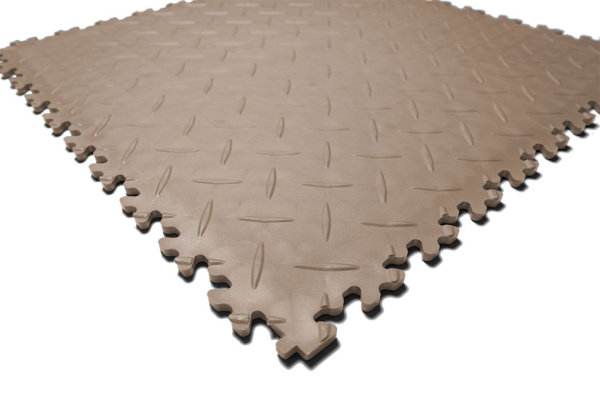 Плитка ПВХ Standart Diamond, 7 мм, 500*500, бежевый